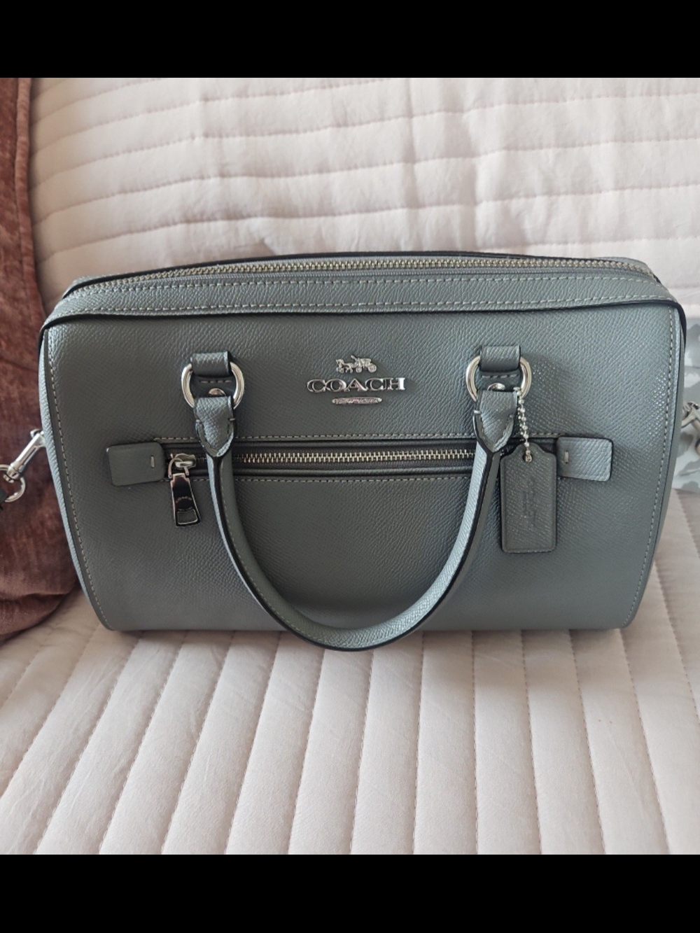 Coach Gray Rowan Satchel